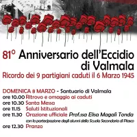81° Anniversario Eccidio di Valmala